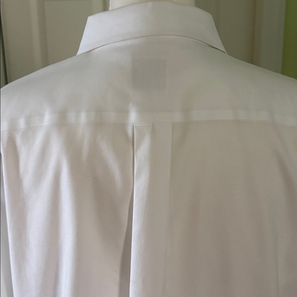Brooks Brothers Classic Fit White No Iron Stretch Long Sleeve Shirt Size 16 - Picture 4 of 7